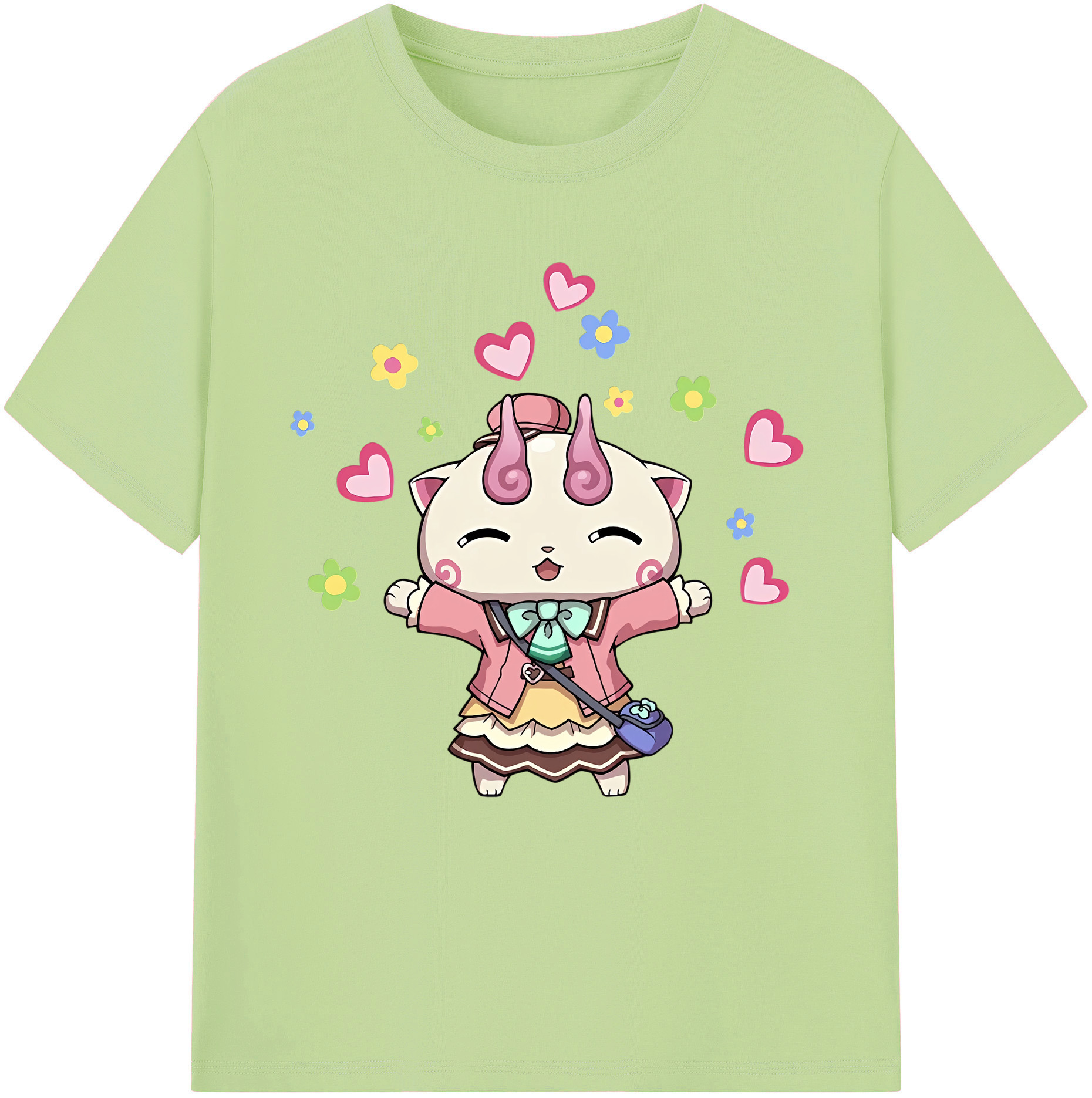 （画像用） 妖怪ウォッチ Yo-kai Watch 綿100％半袖Tシャツ（フロントプリント）